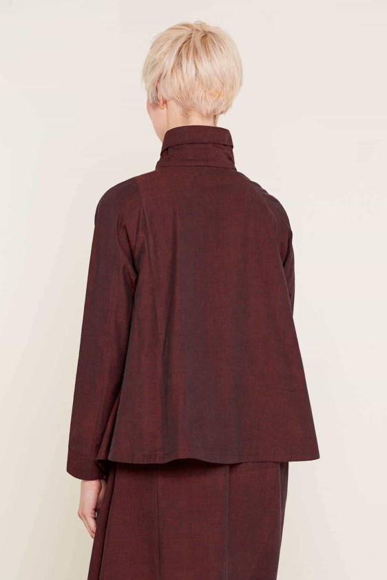 Alexandra Shirt (Burgundy) - Image 4