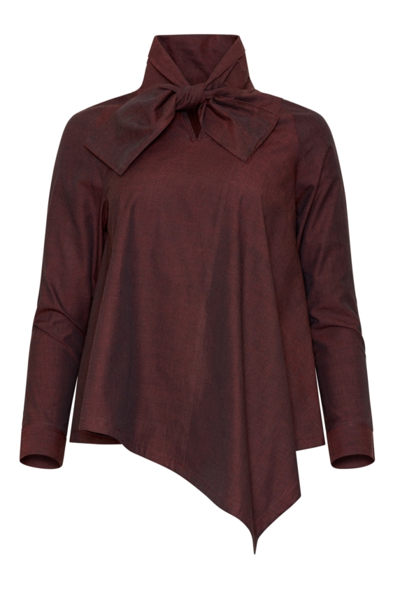 Alexandra Shirt (Burgundy) - Image 7