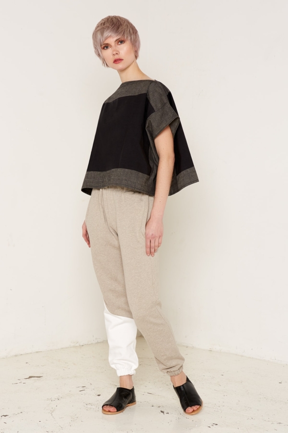 Luna Top (Black and Grey) - Image 2