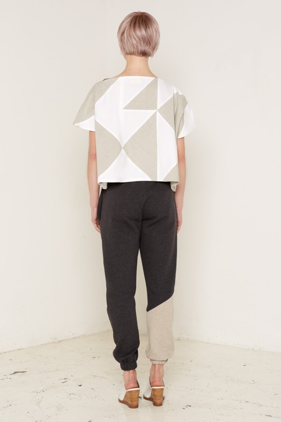 Rhea Top (White and Beige) - Image 3