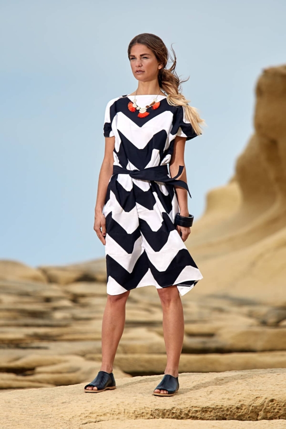 Venus Dress (Black and White) - Image 5
