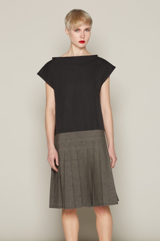 Brigit Dress (Black & Grey) - Image 2