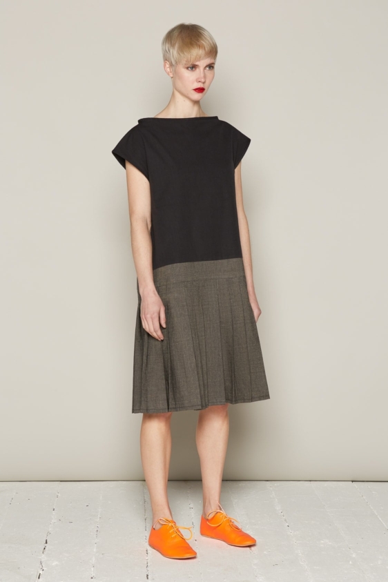 Brigit Dress (Black & Grey) - Image 3
