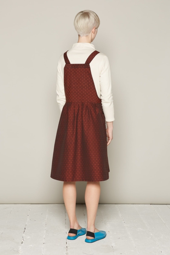 Candy Dress (Burgundy Dots) - Image 3