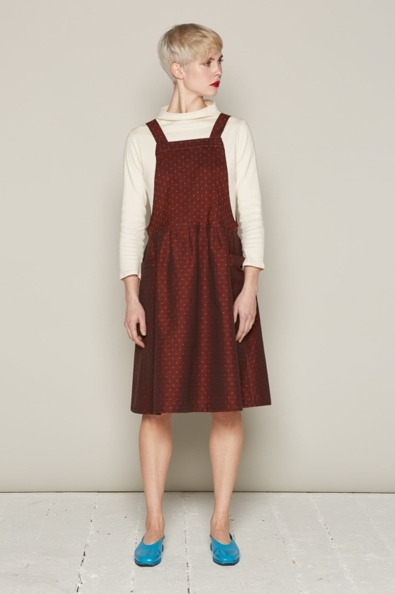 Candy Dress (Burgundy Dots) - Image 2