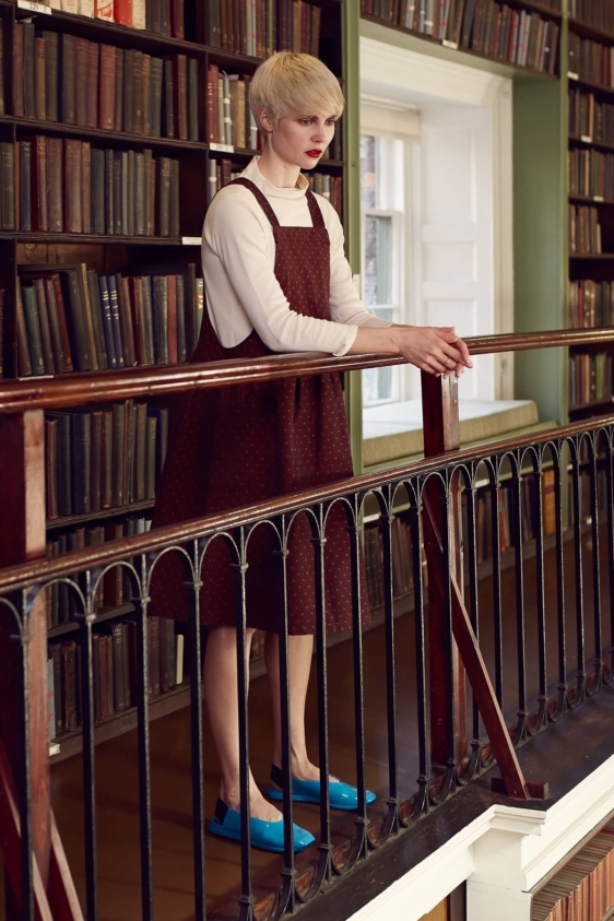 Candy Dress (Burgundy Dots) - Image 5
