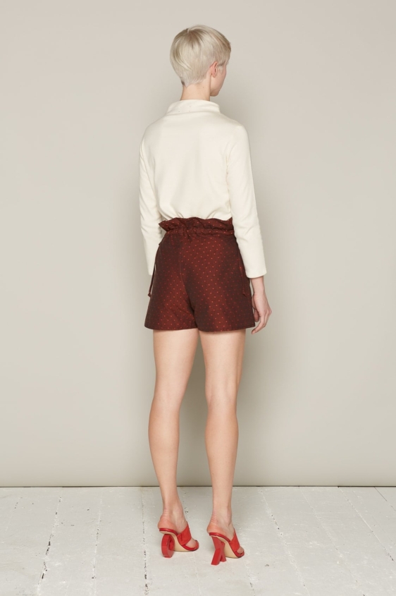 Holly Shorts (Burgundy Dots) - Image 2