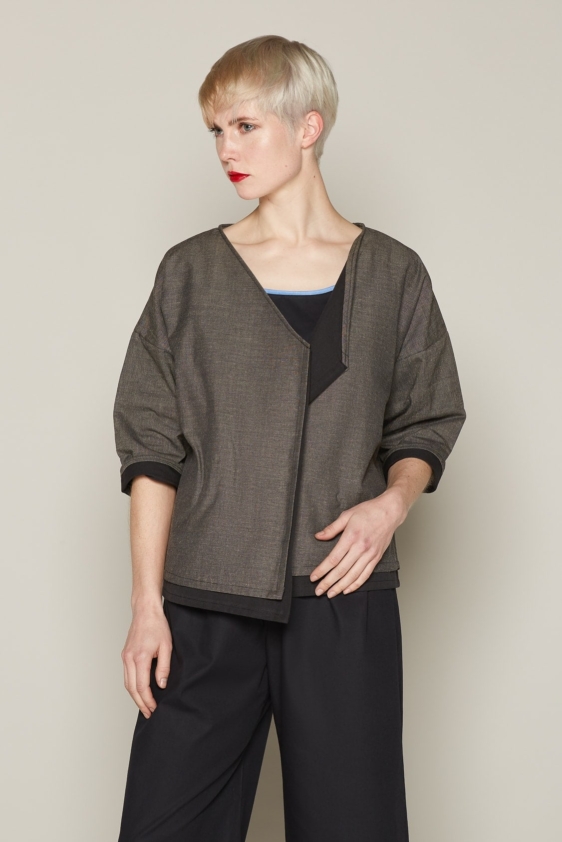 Liza Jacket (Grey & Black)