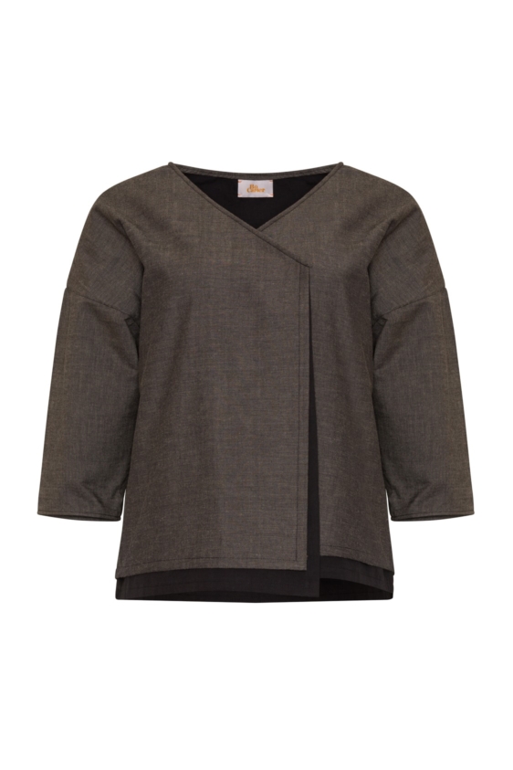 Liza Jacket (Grey & Black) - Image 4