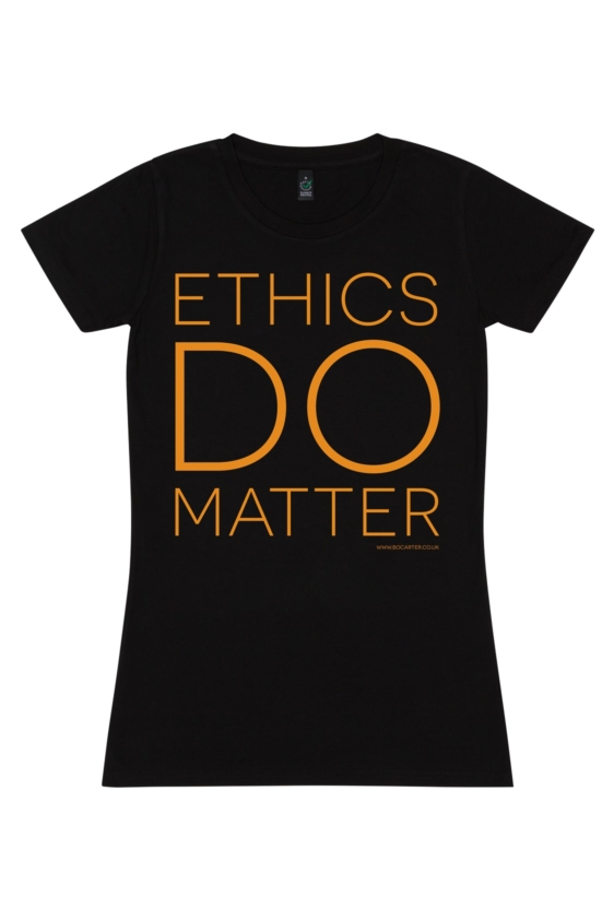 Ethics Do Matter T-Shirt (Black) - Image 2
