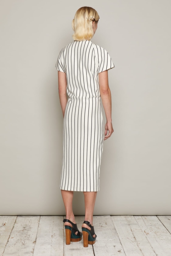 Camille Dress (White and Black) - Image 3