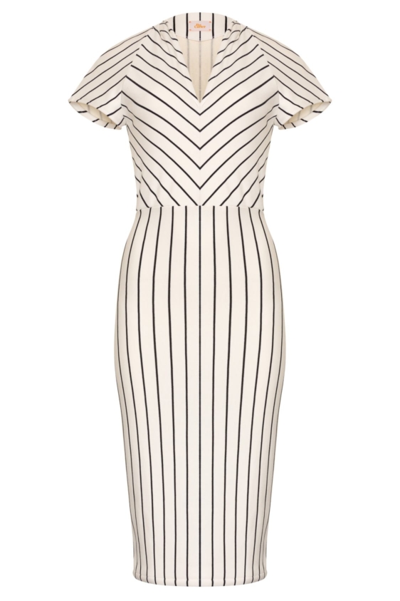 Camille Dress (White and Black) - Image 4