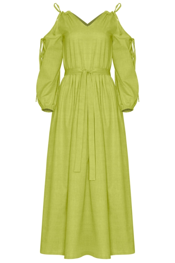 Elisabet Dress (Green) - Image 4