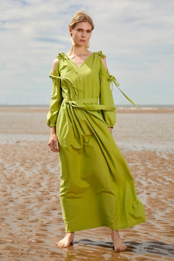 Elisabet Dress (Green) - Image 5