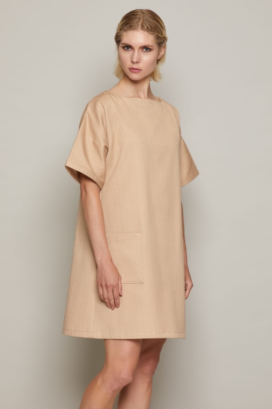 Paula Dress (Beige)