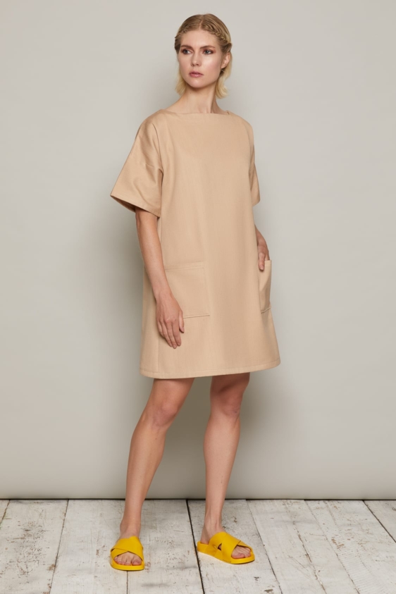 Paula Dress (Beige) - Image 2
