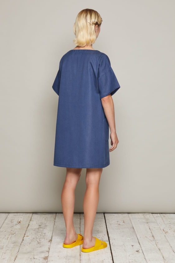 Paula Dress (Navy) - Image 3