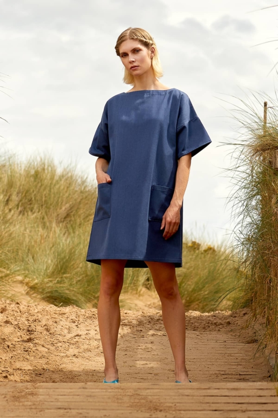 Paula Dress (Navy) - Image 5