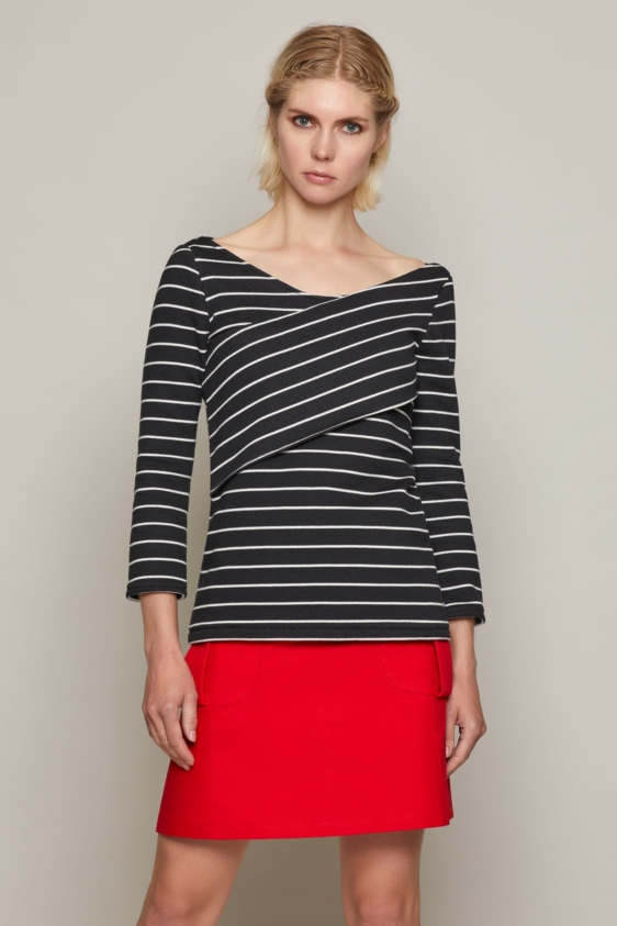 Sophie Top (Black and White)