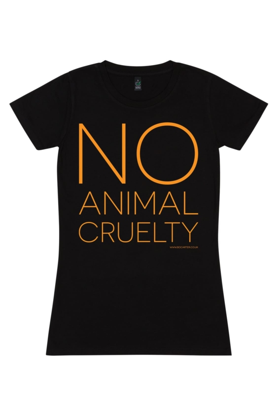 No Animal Cruelty T-Shirt (Black) - Image 2