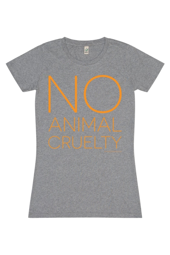 No Animal Cruelty T-Shirt (Grey) - Image 2