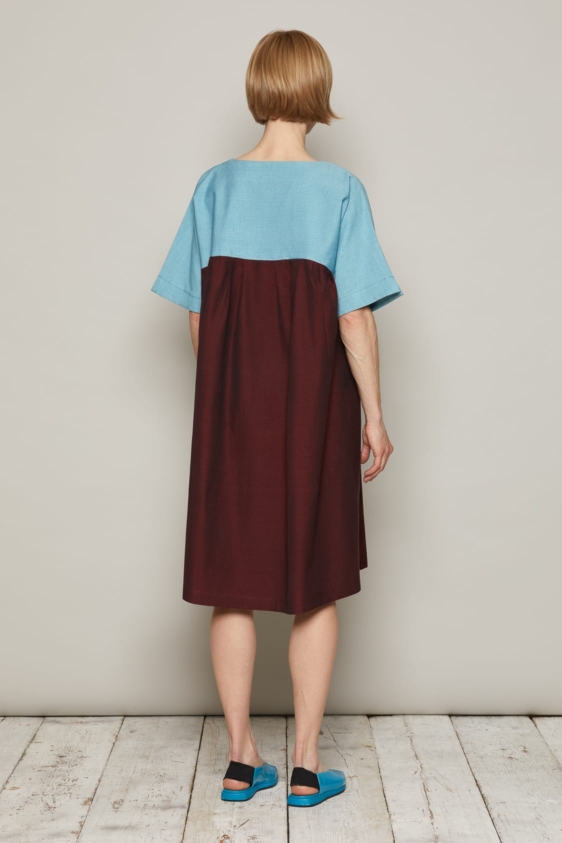 Cher Ami Dress (Burgundy) - Image 3