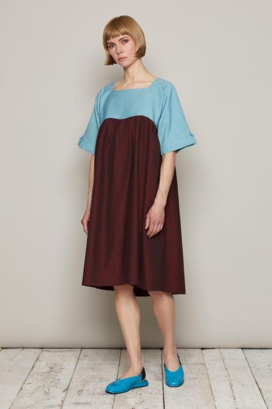 Cher Ami Dress (Burgundy) - Image 2