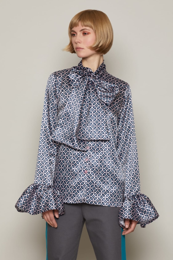Heidi Blouse (Pink & Blue)