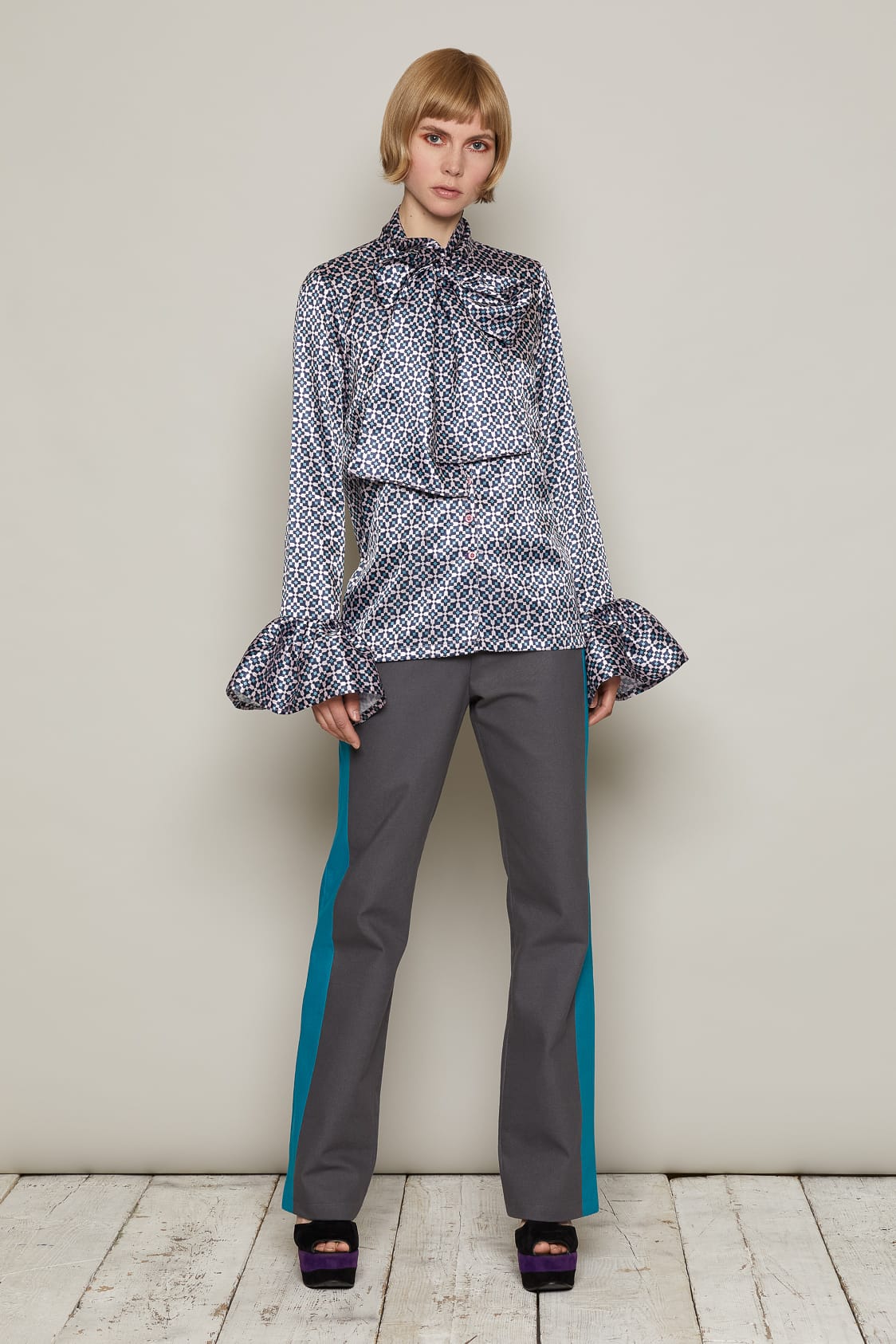 Heidi Blouse (Pink & Blue) - Image 2