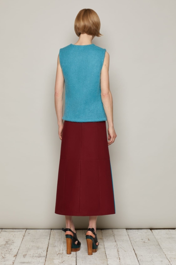 Huberta Skirt (Maroon) - Image 3