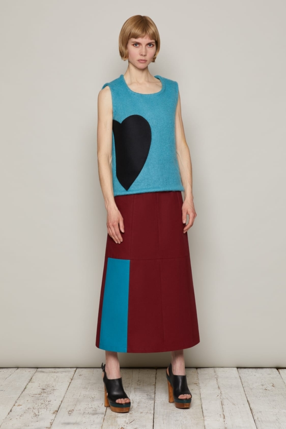 Huberta Skirt (Maroon) - Image 2