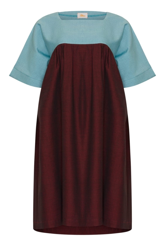 Cher Ami Dress (Burgundy) - Image 4