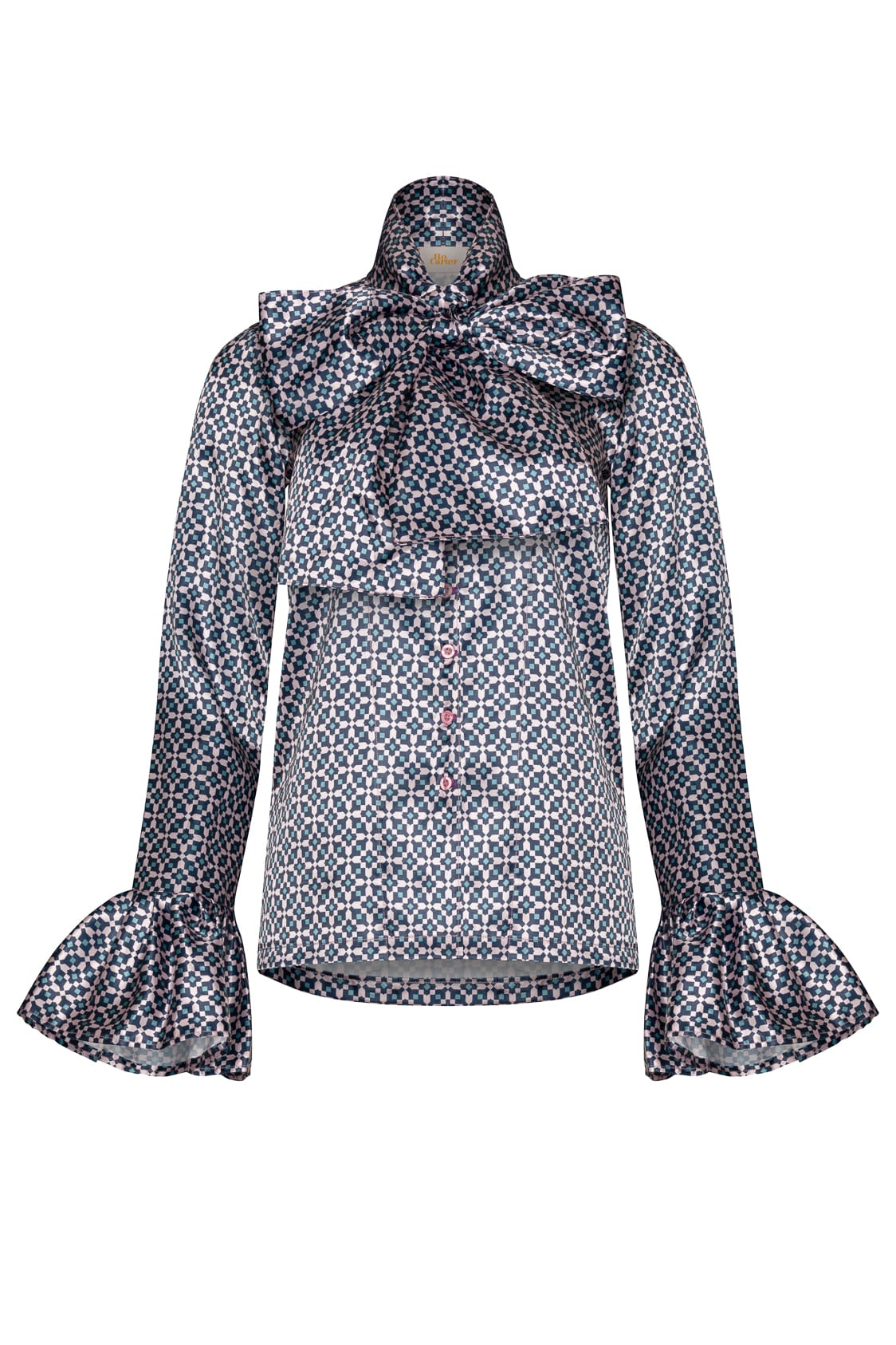 Heidi Blouse (Pink & Blue) - Image 5