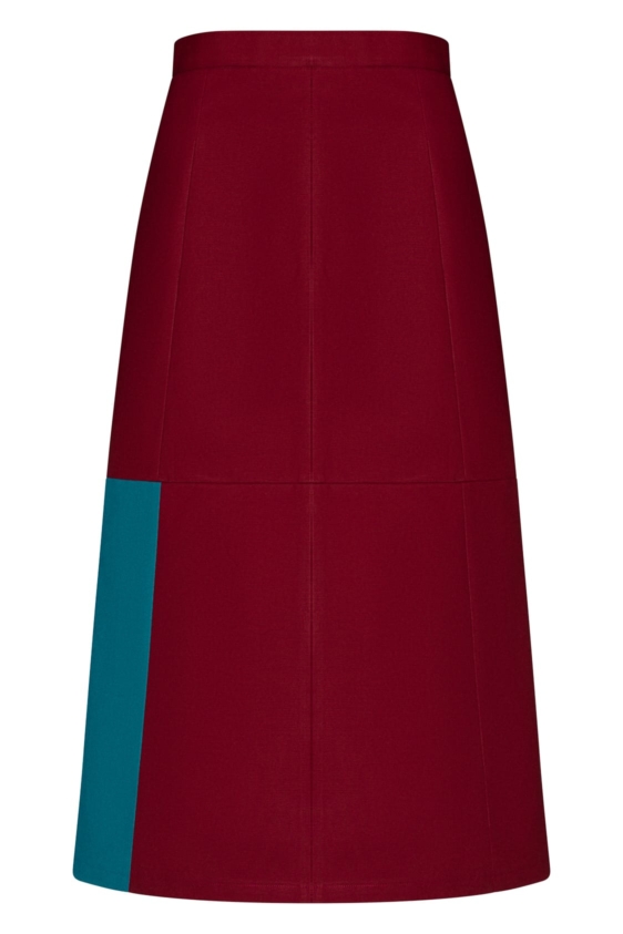 Huberta Skirt (Maroon) - Image 4