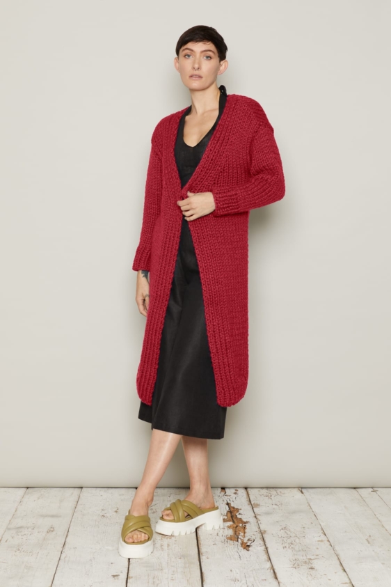 Lena Cardigan (Berry) - Image 2