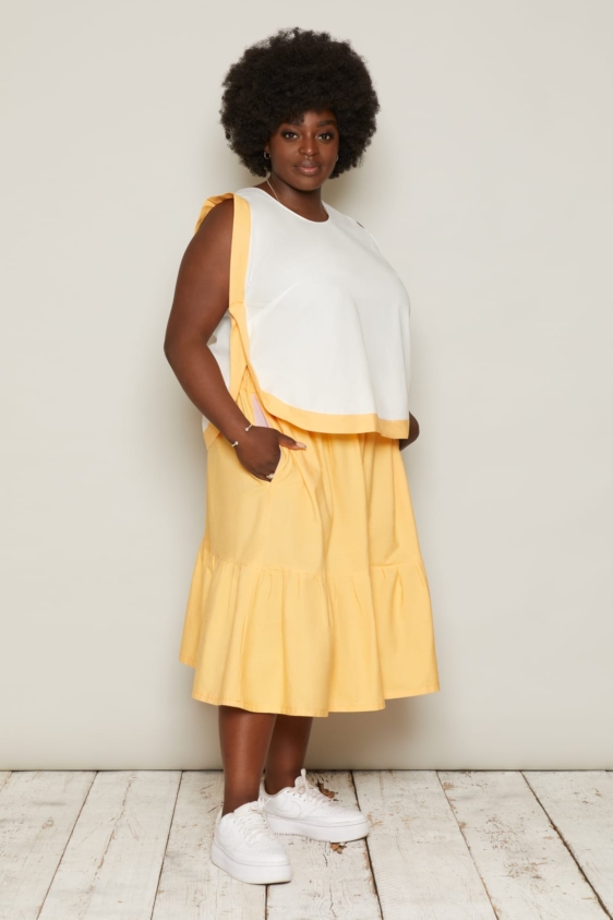 Ari Top (White & Orange) - Image 4