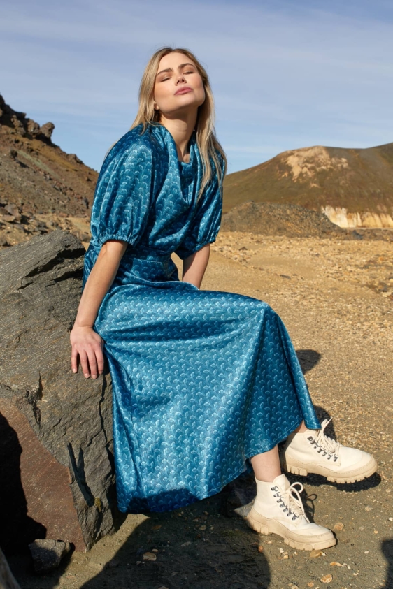 Flosi Dress (Blue) - Image 5