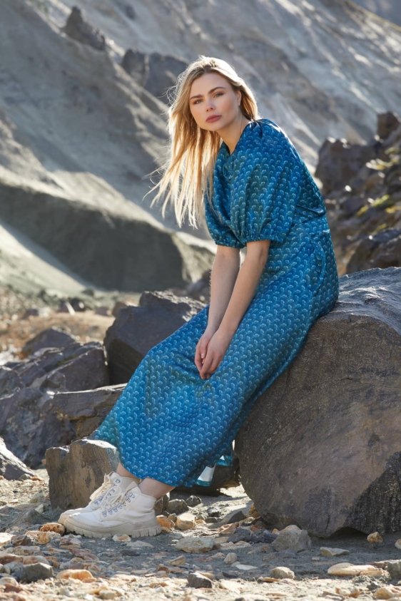 Flosi Dress (Blue) - Image 7
