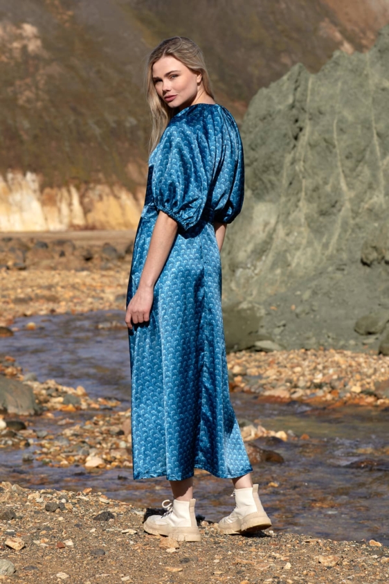 Flosi Dress (Blue) - Image 6