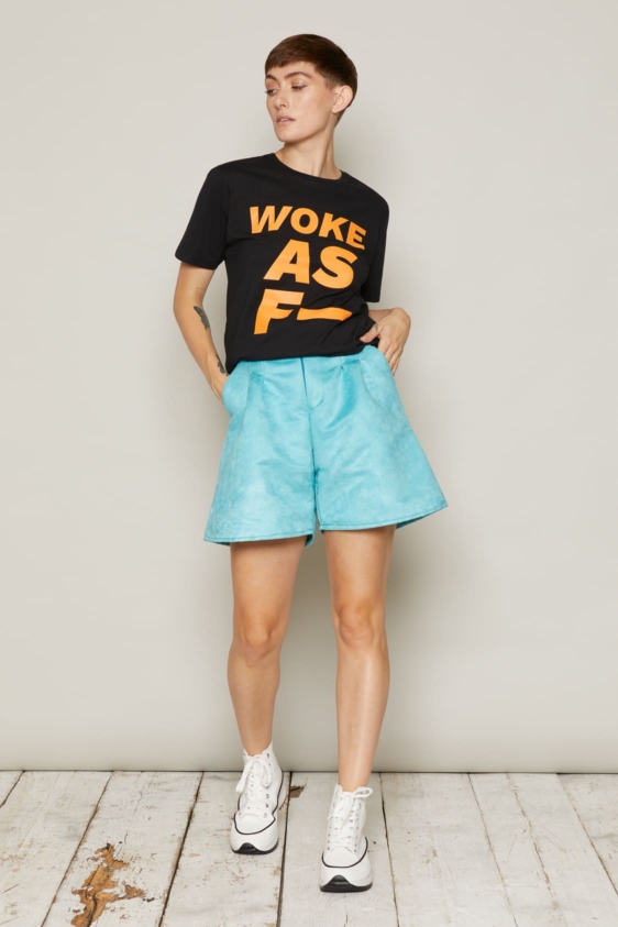 Woke As F T-Shirt (Black) - Image 2