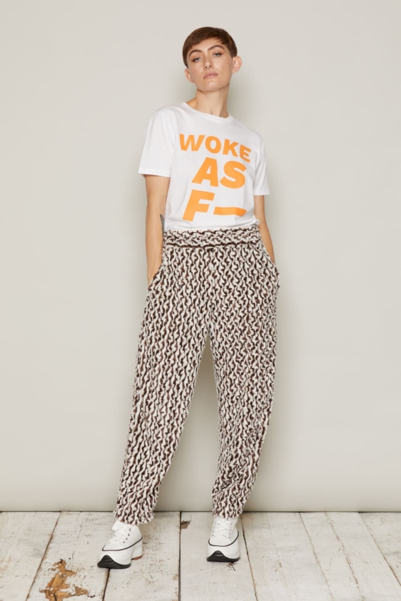 Woke As F T-Shirt (White) - Image 2