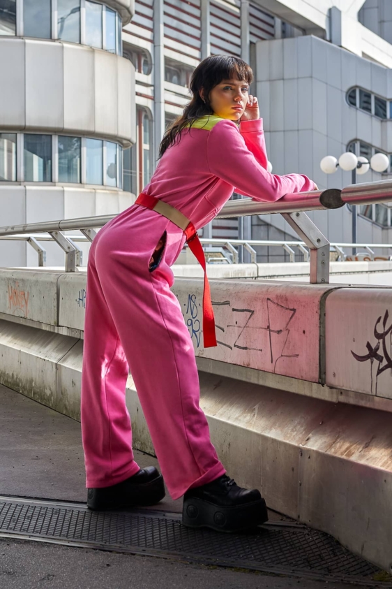 Belinda Boiler Suit (Pink) - Image 6