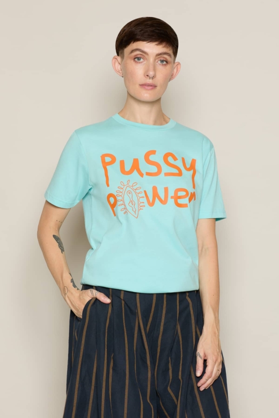 Pussy Power T-Shirt (Mint)