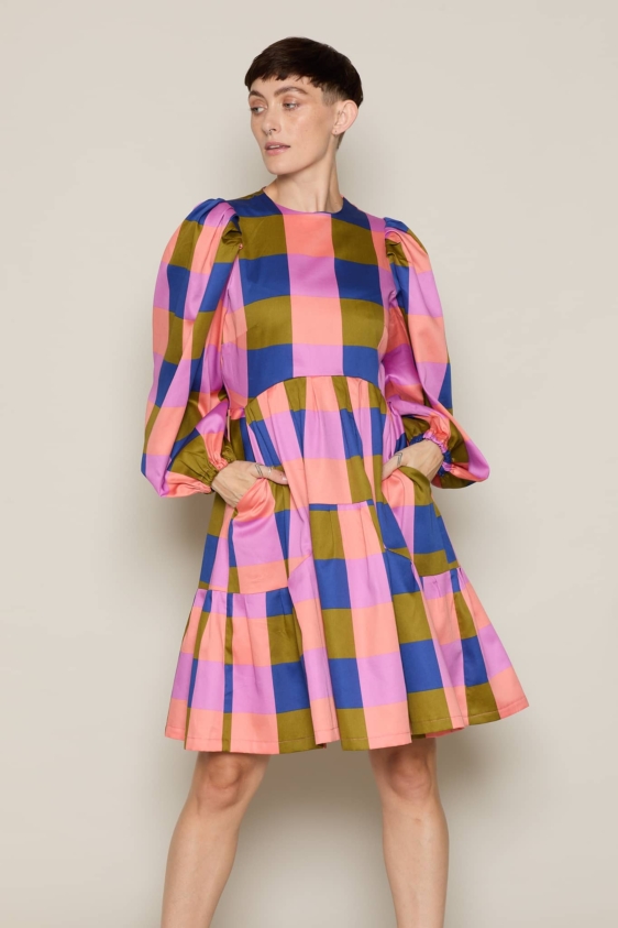 Alicja Check Dress - Image 2