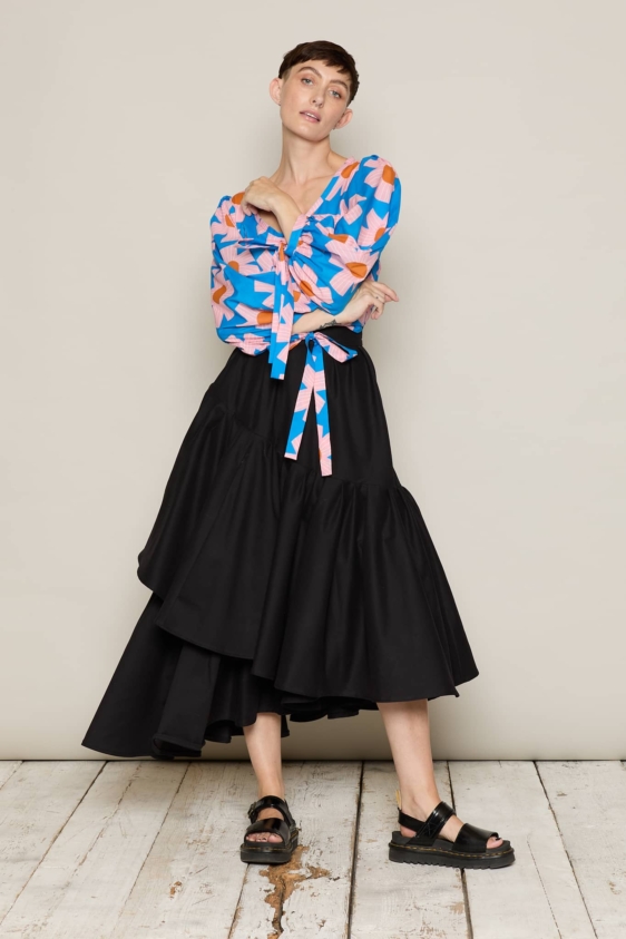 Bold Floral Magda Blouse - Image 3