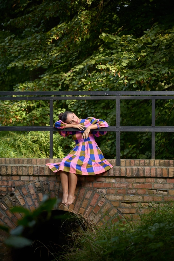 Alicja Check Dress - Image 6