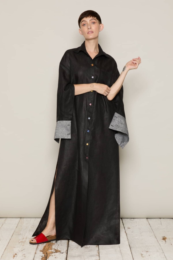 Versatile Linen Maxi Natalia Dress - Image 2